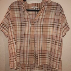 Madewell cute plaid shirt